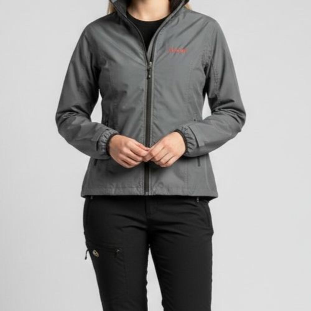 Mammut Wenaha Gore-Tex PacLite Jacket Women Large Gray Waterproof Rain NO HOOD